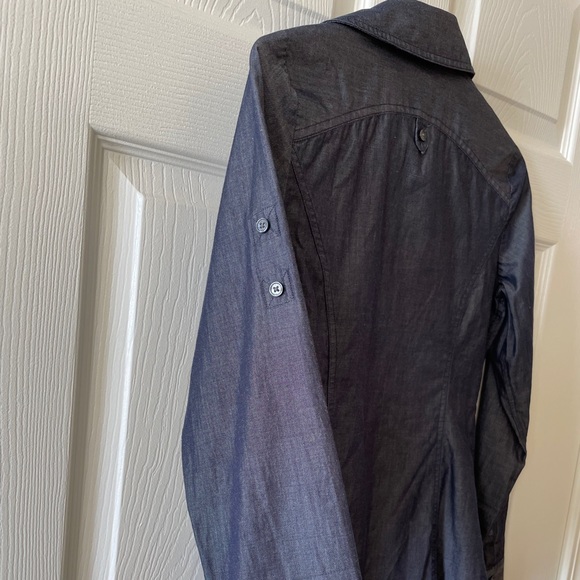 Express Tailored Chambray button down, XS - Picture 4 of 7